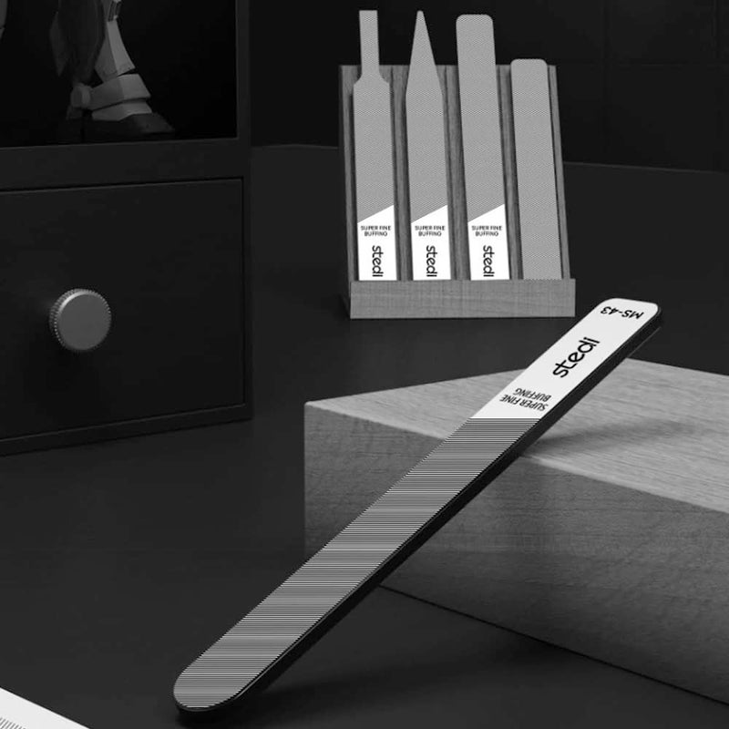 Stedi Hobby Model Polishing Tools 4 PCS, Ultimate Precision Files #10000 Grit Glass Mirror Grinding Tools for Plastic Gundam Models, Wood, Resin-Base Parts. - Image 1
